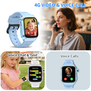 Montre connectée pour enfants et adolescents avec <span class=keywords><strong>application</strong></span> Android AI, batterie de 950 mAh, suivi GPS en temps réel, fonction SOS, écran incurvé, cadeau pour enfants. - Product Image 4