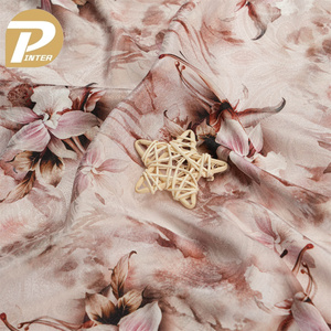 Farbenfroher 100 % Polyester Druckstoff großer Blumentruckstoff digital bedruckter <span class=keywords><strong>Satin</strong></span>-Jacquard-Band für Damenkleid - Product Image 3