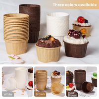 Vente professionnelle papier d'aluminium Mini gâteau cuisson tasses jetables Cupcake doublures papier roulé Cupcake moule