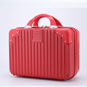 Carry <strong>Luggage</strong> 14 Inches Modern <strong>Light</strong> <strong>Weight</strong> Makeup Case Suitcase Custom Print Logo ABS Material Waterproof Zipper Closure Unisex - Product Image 6