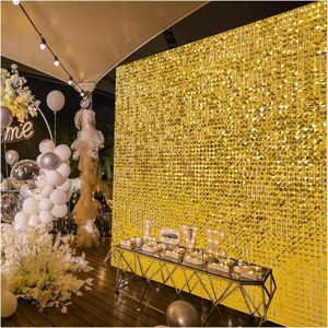 Kls nhà máy trang trí 4D 3D <span class=keywords><strong>sequin</strong></span> <span class=keywords><strong>Backdrop</strong></span> Panels Shiny ánh sáng lung linh tường quảng cáo <span class=keywords><strong>Backdrop</strong></span> cho Giáng sinh tổ chức sự kiện Đảng trang trí - Product Image 3