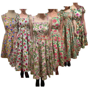 Kadınlar için Ecoparty Vintage elbise <span class=keywords><strong>1950s</strong></span> Cottagecore kokteyl elbiseleri pamuk artı boyutu özel kadın elbiseler - Product Image 1