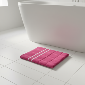 Serviette de bain 20 Leslie 100% coton, économique, rectangulaire, pour usage domestique, couleur unie, tissée, pour adulte - Product Image 2