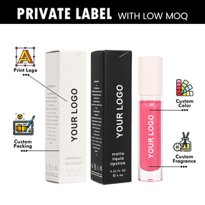 Brillo Labial en Tubo Redondo Personalizado, Transparente, Brillante, Hidratante, Voluminizador, Color Duradero, Venta al Por Mayor, Maquillaje Labial OEM - Product Image 5