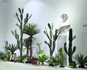 Cactus Saguaro Artificial de Estilo Nórdico QiYing Victory, Planta Grande de Plástico y Hierro para Uso en Interiores/Exteriores, Sala de Estar - Product Image 2
