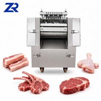 Machine à découper la viande congelée et fraîche, électrique, en acier inoxydable, haute capacité, pour kebab, shawarma, gyros, doner, boucherie