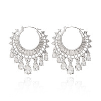 Boucles d'oreilles circulaires brillantes en strass LUOXIN, mode européenne et américaine, pour femmes, accessoires quotidiens