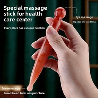 Masseur de massage des points d'acupuncture du visage et des méridiens, design imitation jade, bâton de massage osseux, directement de l'usine, en stock