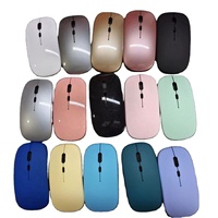 Mouse Nirkabel Bluetooth Portable Berbahan ABS dengan Lampu LED, Hadiah Promosi Bisnis untuk Pengguna Laptop Kantor dan Gaming