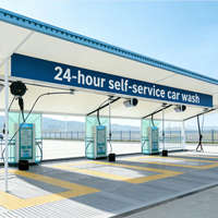 Station de lavage de voitures automatique en libre-service 24h/24, machine de lavage de voitures sans assistance, paiement par carte Visa