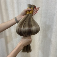 Extensiones de Cabello Natural Ruso al por Mayor, Cabello Humano Virgen SDD, Cabello Remy con Cutícula Alineada, Extensiones de Cabello Natural