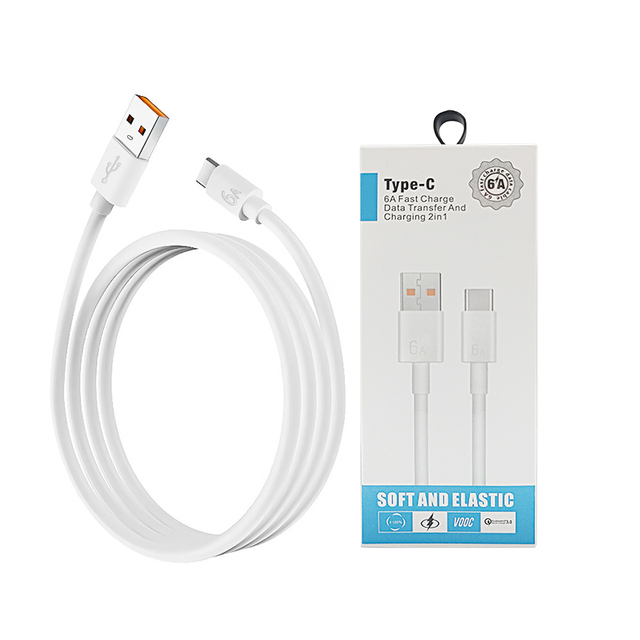 Factory Wholesale Cabo USB Cables Leads 6A Super Fast Charging Cable Para Celular Charger USB C Kabel Data Type C Charging Cable