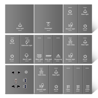 Interrupteur mural intelligent Zigbee Golden Security 2024 pour la domotique, idéal pour les hôtels et les bureaux, compatible Tuya Smart, relais intégré, Smart Life