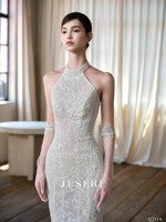 Nouvelle Robe de Mariée Sirène 2026 à Col Halter avec Perles et Dentelle