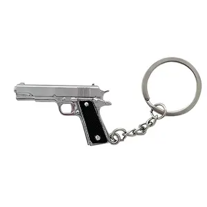 Pubg枪模型金属手枪枪微型模型1:3钥匙扣定制金属钥匙扣