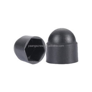Capuchon d'écrou en plastique M8 1000 pièces de protection d'écrou de boulon <span class=keywords><strong>noir</strong></span> couvercle hexagonal pour voitures capuchon dôme avec filetage M3 - Product Image 1