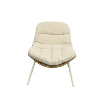 Chaise longue en rotin d'extérieur, une place, pour villa, jardin, patio, balcon, style moderne minimaliste