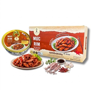 Calamars vietnamiens frits faits à la main, prêts à consommer, certifiés HACCP ISO 22000, Muc Rim 250g, produits de la mer en conserve - Product Image 1