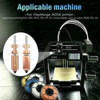 Kit de buses en acier trempé à échange rapide Flashforge AD5X 0,4 mm, chaussette en silicone pour hotend, essuie-glace, pièces de mise à niveau pour imprimante 3D Adventurer 5X