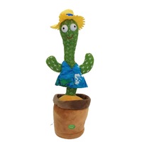 Cactus dansant en peluche électrique en gros, nouveau jouet en peluche mignon, cactus dansant en peluche