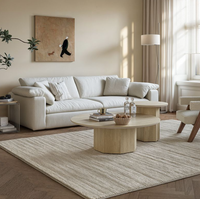 Meubles simples, table basse Moon, salon, usage domestique minimaliste