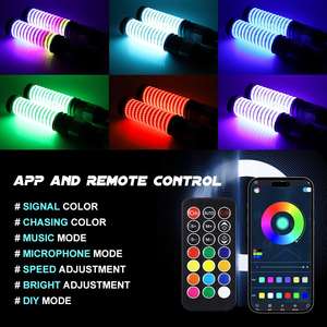 AUTODRAGONS Télécommande 1FT/2FT/3FT COB Fat LED Whip Lights Flagpole Antenna Whips pour UTV ATV Off Road Truck Sand Buggy <span class=keywords><strong>Dune</strong></span> - Product Image 1