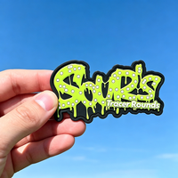 Écusson rectangulaire personnalisé en PVC, autocollant adhésif avec texte au dos, badge souple en caoutchouc pour chapeaux, sacs et équipements – Vente en gros usine