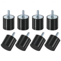 Support anti-vibration en caoutchouc silicone avec goujon fileté, isolateur de vibrations en caoutchouc, amortisseur de chocs pour équipement industriel