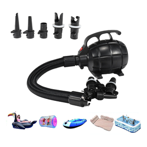 <span class=keywords><strong>Mini</strong></span> bomba eléctrica de aire multifunción, bomba de inflado sup para colchón de aire con 5 boquillas - Product Image 1