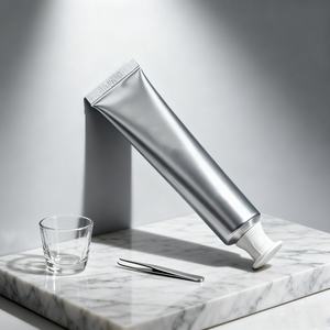 หลอดอลูมิเนียมเปล่าขนาด 50 มล. เป็นมิตรกับสิ่งแวดล้อม ปรับแต่งได้ รีไซเคิลได้ สำหรับยาสีฟัน โลชั่น ขนาด 100 มล. บรรจุภัณฑ์ครีมทามือ หลอดโลหะสำหรับเครื่องสำอาง - Product Image 4