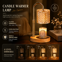 Lampe chauffe-cire électrique pour parfumer la maison, aromathérapie, décoration chambre et salon, veilleuse à intensité variable