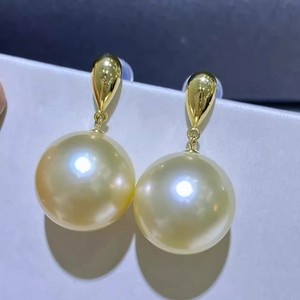 22566 Accessoires de perles DIY, clous d'oreille en argent S925 avec perles de 9-13 mm, support vide, double perle, bijoux en argent, crochet d'oreille - Product Image 1