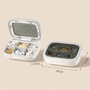 High Quality 6-Slot <b>Plastic</b> Pill Case for Capsules <b>Pocket</b> Size Medicine Holder - Product Image 4