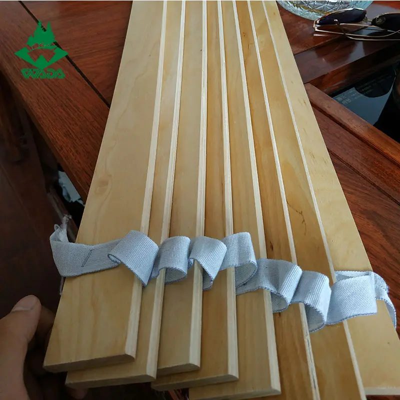 WADA lvl legno di faggio usato lvl compensato di pioppo stecca di legno per letto