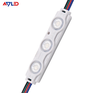 Module LED extérieur à bande colorée SMD5050 0.72W, modules d'affichage LED RGB RGBW certifiés UL, 12V, garantie 5 ans, module 3 LED pour signalétique - Product Image 1
