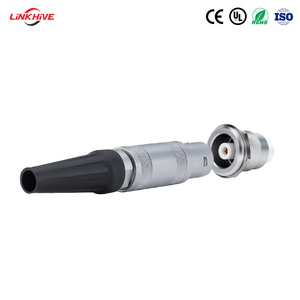 Connettore a Mezzaluna Personalizzato ERA Maschio/Femmina Circolare 1 PIN Push-Pull Autobloccante Serie S Connettore Coassiale Compatibile con LEMO - Product Image 3