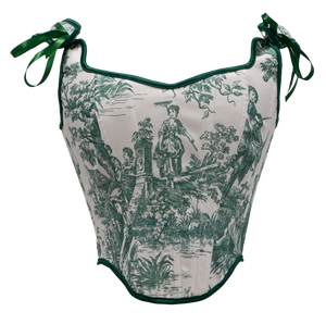 Corsé medieval vintage para mujer, top tipo bustier con encaje y varillas, transpirable, entrenador de cintura, control de abdomen, chaleco corto - Product Image 4