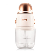 Robot culinaire en acier inoxydable 250W avec bol de 600 ml et système à six lames pour une préparation rapide des ingrédients, usage domestique R.7048
