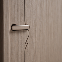 Porte intérieure rainurée en mélamine avec bande d'étanchéité en caoutchouc pour dortoirs et hôtels – Fourniture en gros pour la rénovation