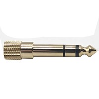 Mini conector de teléfono de 3,5mm hembra a macho estéreo de 6,35mm convertidor de conector de audio