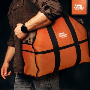 Free Sample 2023 Top-Selling Waxed <b>Canvas</b> Log Carrier Tote Bag for <b>Wood</b> Stove Accessories and Firewood Holder - Product Image 4