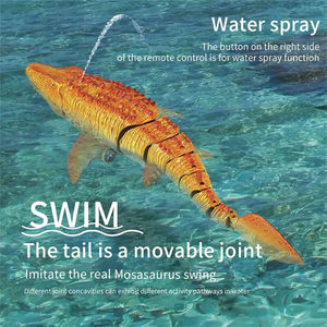 Control remoto eléctrico simulación Mosasaur juguetes de agua nadar agua pulverizada juguetes oscilantes para niños regalo - Product Image 4