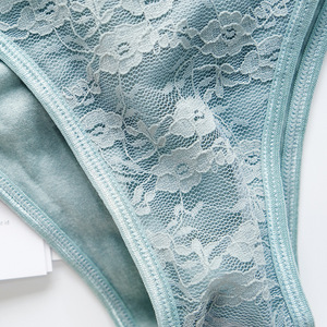 Di alta qualità da donna a vita bassa triangolo brasiliano biancheria intima in pizzo di puro cotone perizoma maglia biancheria intima <span class=keywords><strong>slip</strong></span> - Product Image 5