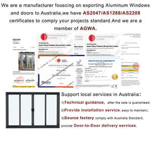 Australie As2047 <span class=keywords><strong>porte</strong></span> <span class=keywords><strong>coulissante</strong></span> en aluminium à double vitrage pour patio <span class=keywords><strong>porte</strong></span> <span class=keywords><strong>coulissante</strong></span> extérieure en aluminium insonorisée en verre pour balcon <span class=keywords><strong>de</strong></span> villa - Product Image 4