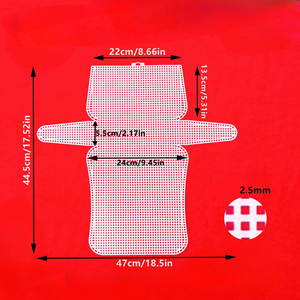 Panneaux en maille plastique faits main style Hyun A pour projets de crochet et de tricot, sac à motif cerf et fil polaire corail pour loisirs créatifs - Product Image 2