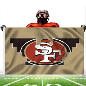 Hot bán 5x3ft nhà sản xuất bán buôn 100D Polyester chất lượng cao NFL cờ San Francisco 49ers niner Đế Chế faithfuls cờ - Product Image 2