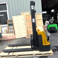 Elektrischer Tragbarer Selbstladender Palettenhubwagen Gabelstapler für Bau Landwirtschaft Restaurant Handhabungsausrüstung