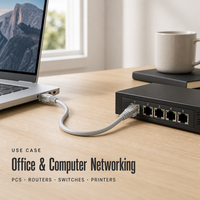 Câble Ethernet RJ45 Cat6 personnalisé avec logo, sans emmêlement, pour routeur, commutateur, ordinateur, PC - Vente en gros
