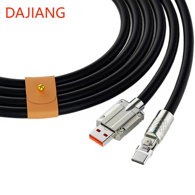 DAJIANG Customized 6A Type C USB Cable Fast Charging Liquid Silicone Data Cord for Phone & Computer DVD Player OEM