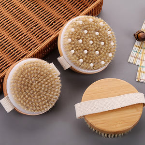 Doğal kaktüs kıl vücut temiz fırça uzun sap banyo ahşap peeling kuru banyo duş fırçası Sisal lif kabağı moda yüz - Product Image 5